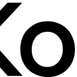 Kotlin Logo Schwarze Schrift auf transparentem Hintergrund