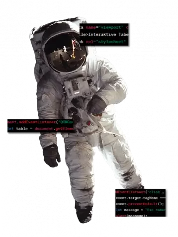Astronaut-Hintergrundbilder von Platri IT Software